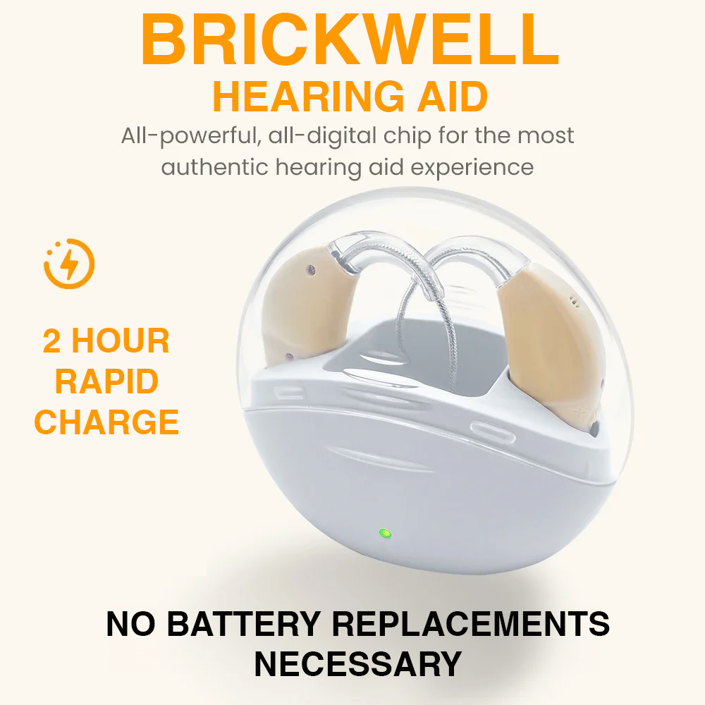 Brickwell Premium Rechargeable Hearing Aid (BTE)